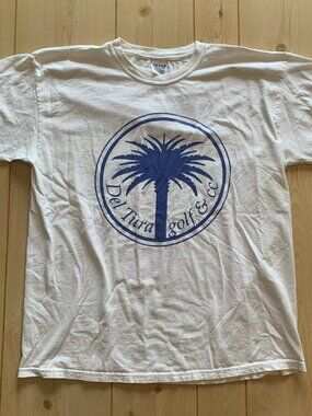 Vintage Y2K Del Tura Golf & Country Club PGA Play Golf America Sports T-Shirt XL